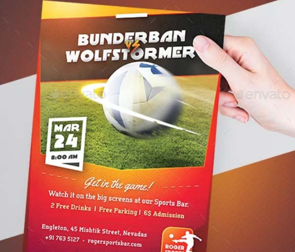 Football or Soccer All Events Flyer